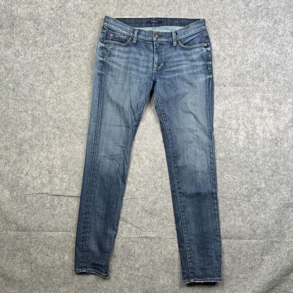 Fidelity Denim AXL Jeans Women's 28 Dark Wash Blue Denim Slim Leg Pants - Picture 1 of 13